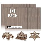 10 Pack Walnut Plywood Sheets 12x12