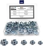 Drive-in Nuts Set of 100 with 4 Drive-in Tips Similar to DIN 6930 / Galvanised Steel Sizes M4 M5 M6 M8 M10