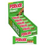 Perkier Peanut & Dark Chocolate Snack Bars (15 Pack) – Vegan – Gluten Free – Protein – High Fibre – Lower Sugar - Natural Ingredients – Lower Calorie – Healthy – No Palm Oil