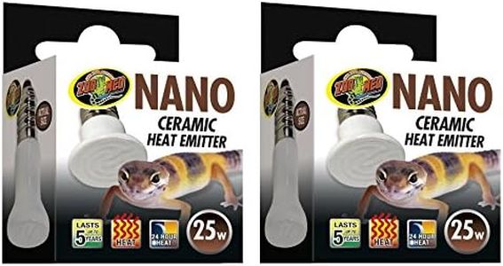 (2 Pack) Zoo Med Labs 25W Nano Ceramic Heat Emitter
