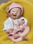 Abenduot 13inch Maria Newborn Girl Baby Doll Full Body Platinum Silicone Doll Reborn Baby ​Silicone Dolls