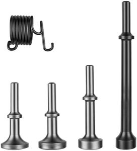 HAOBOOT 5pcs Air Hammer Bits Set 0.401'' Shank Pneumatic Chisel Bits