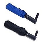 PFFY Inverted Umbrella Compact Windproof Collapsible 10 Ribs Auto Open & Close Folding Small Travel Reverse Umbrella RoyalBlue