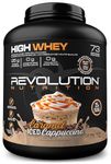 Revolution Nutrition, High Whey, Protein Powder, Whey Isolate, Gluten Free, Lean Muscle Mass For Men & Women, 25g of Protein Per Scoup, 2.7kg, 73 Servings (Caramel Iced Cappuccino, 6 Pound)