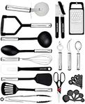 Home Hero Kitchen Utensil Set - Non-Stick BPA Free Silicone Spatula - Heat Resistant Cooking Utensils Set Kitchen Gadgets Ustensile de Cuisine (Nylon - 25pcs)