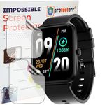 PROTECTERR® 2-Pack Screen Guard for Fire-Boltt Ninja Call Pro 1.69" inch Smartwatch Protector | Flexible, Unbreakable, Bubble-Free Installation | Not Tempered Glass | Edge-to-Edge Coverage