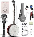 AKLOT Full-Sized Banjo with Remo He
