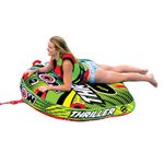 Wow Watersports Thriller Deck Tube Water Towable Tube Inflatable Boat Tube, Wild Wake Action - Water Sports Inflatables - Towable Tube for Boating 1 Person