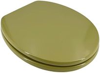 ADOB MDF Toilet seat Green, Brass Chrom Hinges