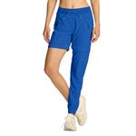 smawell Women's Convertible Cargo Hiking Pants Lightweight Quick Dry Joggers Athletic Workout Outdoor Pants, 003-royal Blue, Large