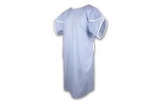 EASY CARE SOLUTIONS Blue Unisex PATIENT GOWN - Blue Butterfly Sleeve Patient Gown (Pack of 1)