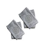 SAFE-O-KID®- Pack of 2- Crawling Baby, Toddler, Infant Anti-Slip Elbow and Knee Pads/Guards-Grey