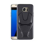 VIDO Back Cover for Samsung Galaxy S7 Edge (Silicone_Black)