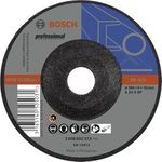 Bosch Professional Grinding disc for Metal grinding, Size- 4" / 100mm, Pack of 5, suitable for small angle grinder