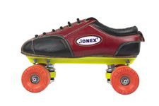 JJ Jonex Unisex Fix Body Quad Shoe Skates Rollerderbywheel Rubber For Junior With Free Bag Size 5 (24.1 Cm) (Myc), Red