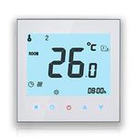 BecaSmart Series 1000 Wifi Smart Thermostat for Water Heating 3A with LCD Touch Screen, Intelligent Programming Control White