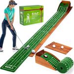 Putting Mat Indoor Golf, Golf Putting Mat with Ball Return, Golf Putting, Putting Mat, Putting Green, Golf Putting Mats for Home, Office, Garden