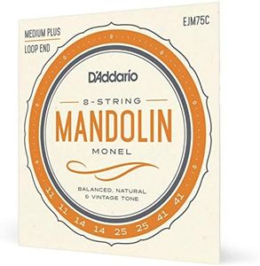 D'Addario Mandolin Monel Set, Medium Plus, 11-41 (EJM75C)