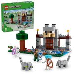 LEGO Minecraft The Wolf Stronghold Fortress Playset 21261 Building Blocks Toys for 8+ Gift for Boys and Girls