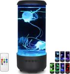 Jellyfish Lamp, 18LED 7-Color Changing Light with 5 Levels Brightness Jellyfish Aquarium Fish lamp Home Decor, Children's Birthday Gift, Men's and Women's Holiday Gift, Relaxing Mood Atmosphere