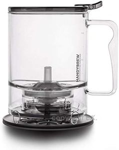 HandyBrew Loose Leaf Tea Steeper Tea Brewer Tea Maker Loose Tea Strainer Tea Infuser, Safe BPA-Free Plastic Hassle-Free Ways Make Tea, 17 Fl Oz.