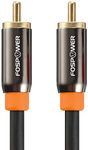 FosPower (.9m / 3ft) RCA Male to RCA Male [24K Gold Plated Connectors] Premium S/PDIF Digital Audio Coaxial Cable