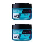 Gatsby Water Gloss - Hard, 300gm each Pack of 2 | Wet Look Hair Gel, Shine Effect, Long Lasting Hold, Non Sticky, Easy Wash Off, Holding Level 3