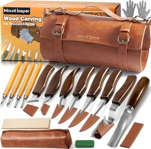Mount Jasper Wood Carving Kit, Deluxe Wood Carving Tools Whittling Kit with 8 Whittling Knives & 4 Detail Carving Knives & Storage Bag, Widdle Kit for Beginners, Carpenter