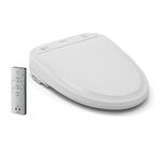 TOTO SW583#01 S350e WASHLET Electronic Bidet Toilet Seat with Auto Open and Close and ewater+ Sanitization, Round, Cotton White