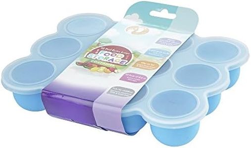 chuckle - XL 12 Vaschette X 75 ml Contenitore Per Alimenti Per Bambini Da Congelare Con Coperchio - Silicone Alimentare - Alimenti Fatti In Casa, Verdure, Cubetti Di Ghiaccio, Puree Di Frutta