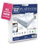 CleanRest Platinum Mattress Protector Encasement Pad, Luxury Quilted Top, Ultimate Sleep Surface Protection with MicronOne Technology, Zip-N-Click Security, Stretch Sidewalls (Queen)