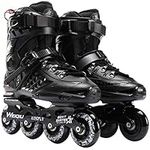 Inline Skates ,Men and Women Professional Roller Skates Fitness Inline Skate for Adults Boys Girls and Beginners (Black,43)