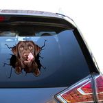 Chocolate Lab Sticker Black Labrador Decal Meme Automotive Decals for Faces Fun Racing Sticers