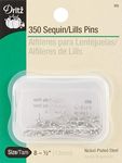 Dritz 8S 350 Piece Sequin/Lills Pins, 1/2"