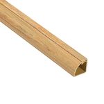 D-Line Quadrant Cable Trunking | Popular Floor Trim Alternative | 1 Meter Length - Stainable Oak