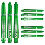 Red Dragon VRX Short Shafts - Green - 4 Sets per Pack (12 shafts in Total)