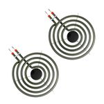 S-Union Upgraded MP15YA 6" Electric Stove Burners Replacement for Kenmore Maytag Whirlpool Stove Element Stove Coil,Fit MP22YA Electric Range Burner Element Replacement Stove Top Burner (2 Pack)