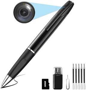 SANPROV Caméra Espion Caméra Cachée Stylo 1080P Mini Caméra de Poche avec Carte 32 Go Caméra Stylo avec Enregistrement Vidéo Prise de Photo et 150 Mins d'Autonomie de la intérieur extérieur