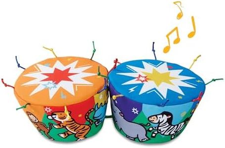 Melissa & Doug K's Kids Bongo Drums Soft Musical Instrument, Multicolor, 1 EA