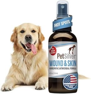 PetSilver Wound & Skin Spray - Chelated Silver, Superior to Colloidal Silver - Dog Wound Spray, Hot Spot, Allergy Relief for Dogs, Itch Spray for Cats - Natural Skin Soother - Made in USA - 4 fl oz