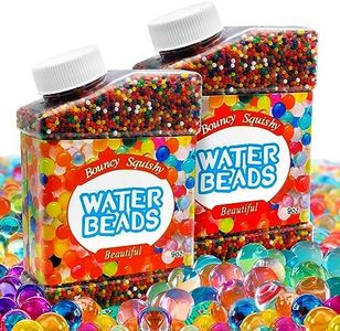 Eurtes Pack of 2 Water Beads, 100,000 Colourful Water Beads, Water Beads for Plants, Non-Toxic, Reusable Water Beads for Plants, Gel Beads for Flowers and Plants