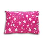 KRADYL KROFT Toddler Pillow with 100% Cotton Removable Cover - 20 X 15 Inches | Children Pillows | Baby Pillows - Pink Star