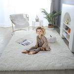 SHIPKEY Beige Area Rugs 5’x7’ (150x