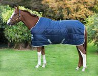 Horseware Amigo Insulator Pony Stable Blanket –Navy/Silver, Medium Size, 200 g, LEPSDNSNCS2485, - Bleu marine/gris, 140 cm