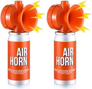 ElectricWise 2 Pack Air Horn 1.4oz, 122dB Loud Air Horns for Safety, Heard Up to 1/2 Mile Away, Small Boat Marine Air Horn Can, Meet US Coast Guard, Emergency Use for Marine Boating