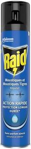 Raid Aérosol Volants - Répulsif Moustiques et Moustiques Tigres - Action Rapide - Sans Parfum Ajouté - 1 Aérosol 300 ML