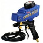 LE LEMATEC Portable Sandblaster Gun Kit, Air Compressor Sand Blaster, Paint & Rust Remover, Abrasive Media & Soda Blaster for Metal, Wood, Automotive & DIY Surface Prep, AS118-2C