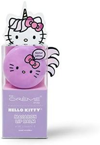 The Crème Shop x Sanrio Hello Kitty Macaron Lip Balm (Hello Kitty Unicorn Rainbow Sherbert) Korean Cute Scented Pocket Portable Soothing Advanced Must-Have on-the-go