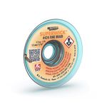 MG Chemicals 424 Desoldering Braid #2 Fine Braid Super Wick with RMA Flux, 5' Length x 0.05" Width, Yellow