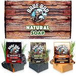 Bare Bar 3 Bar Bundle, Woodsman - Molten Lather - Fresh Cut Pine - Natural Soap - Handcrafted - Cold Process - Artisan Soap - Natural Body Soap